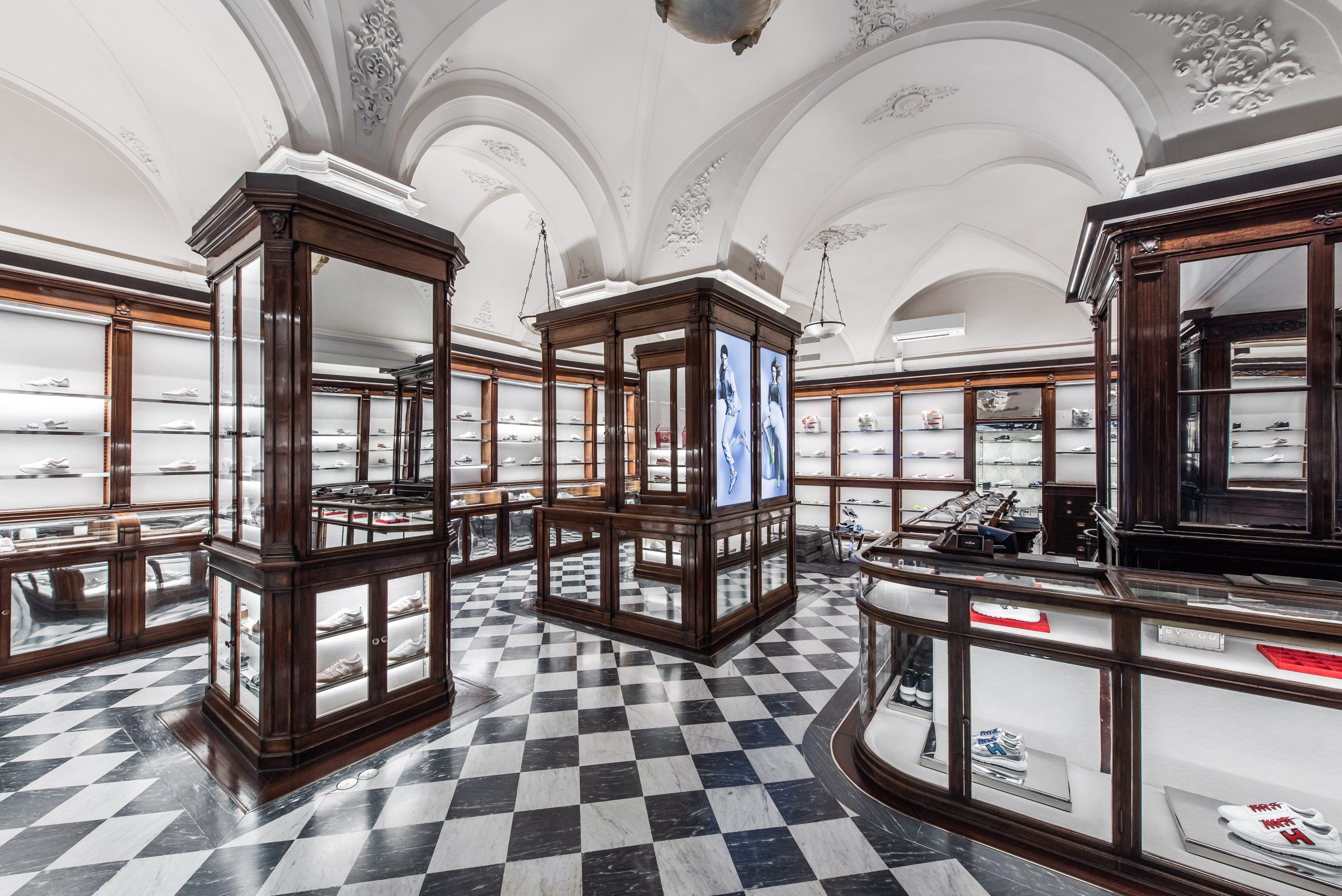 Hogan retail store interior, Florence