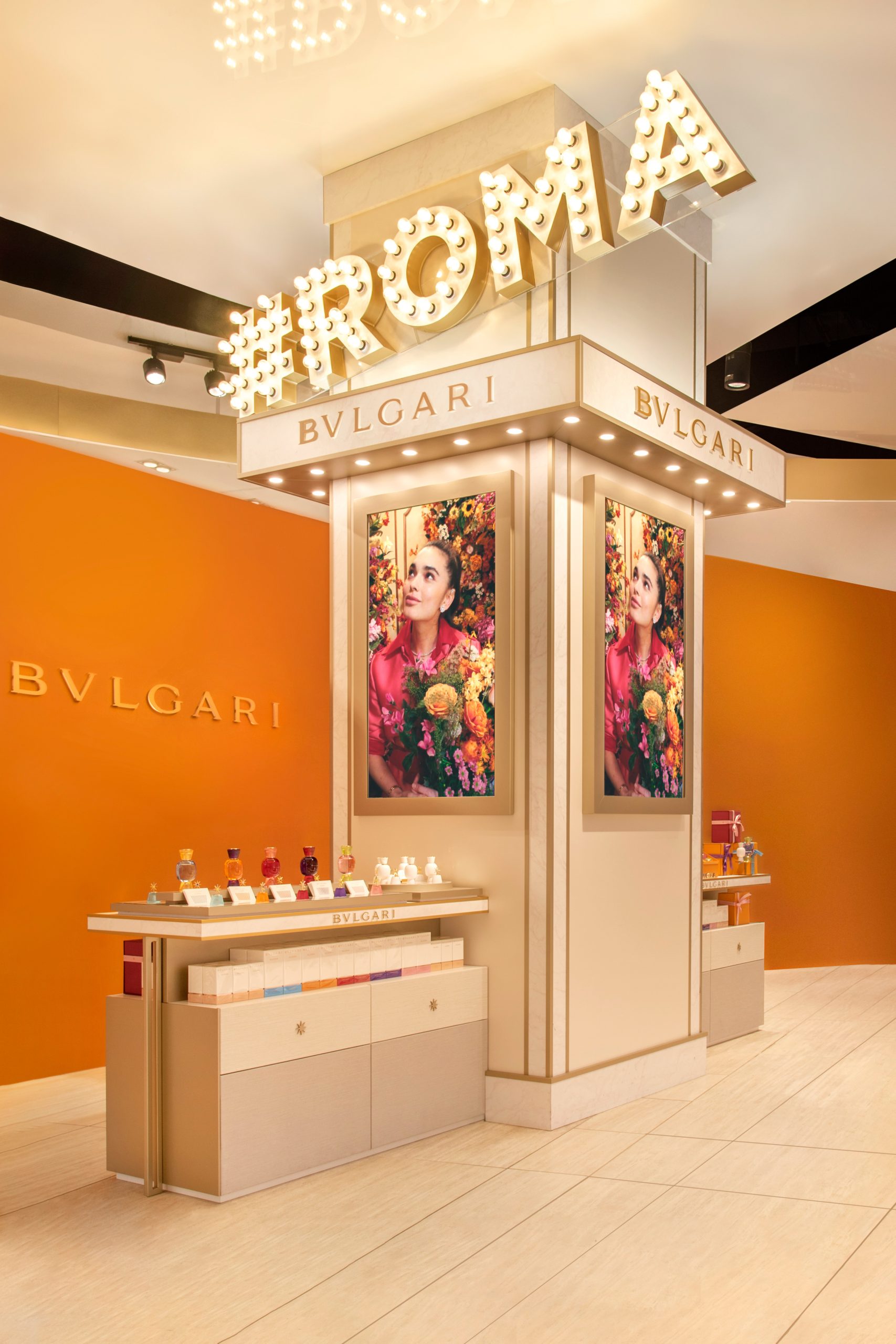 Popup store Bvlgari Fiumicino airport