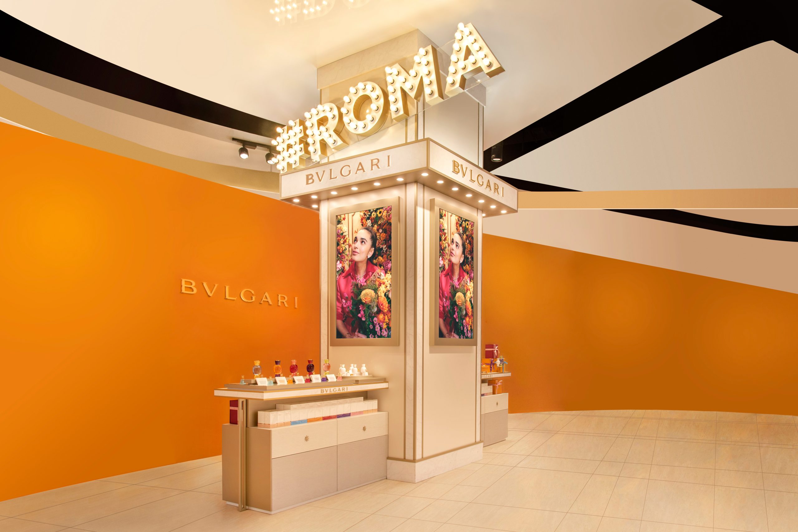 Popup store Bvlgari at Fiumicino Airport