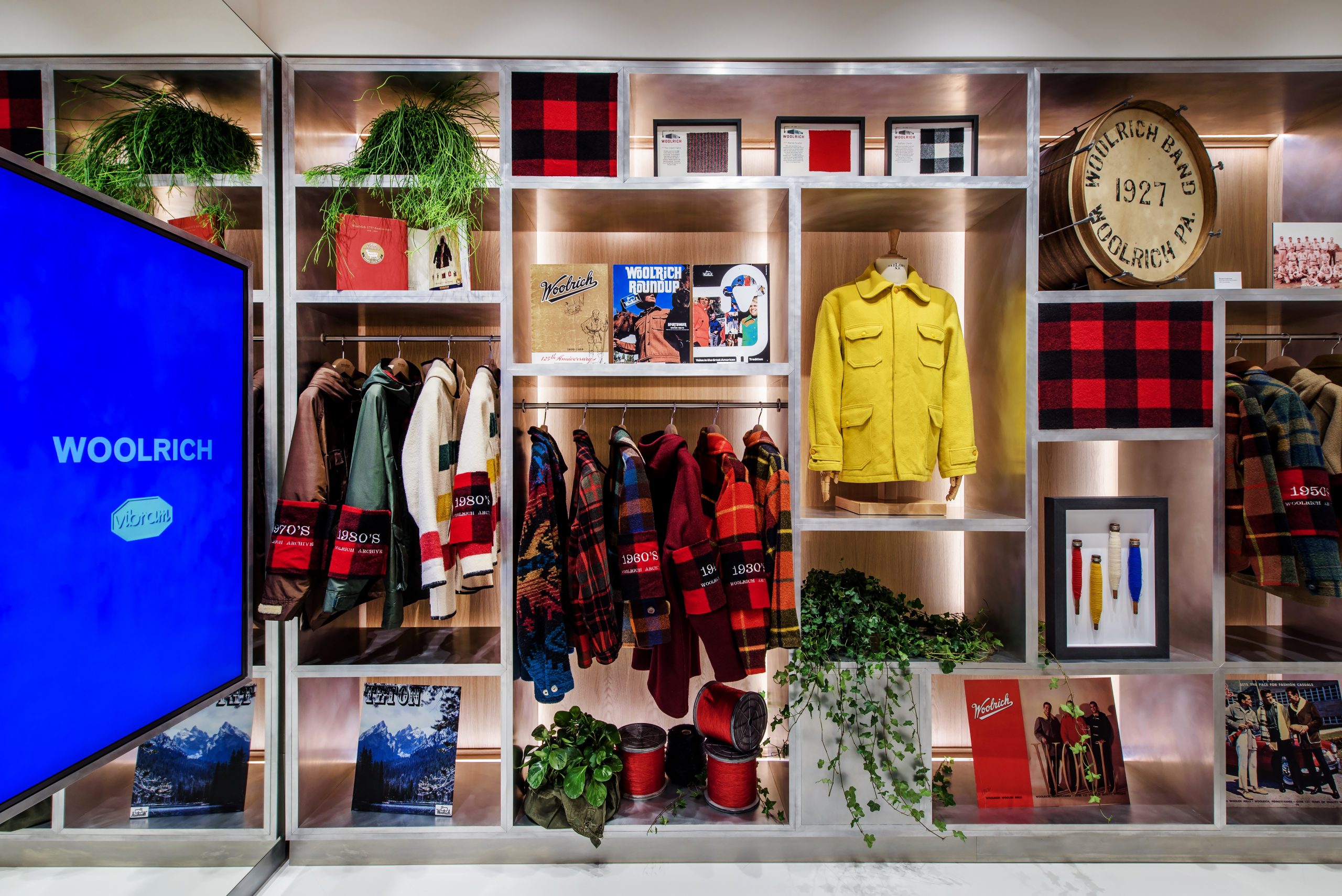 Details in Woolrich flagship store Roma