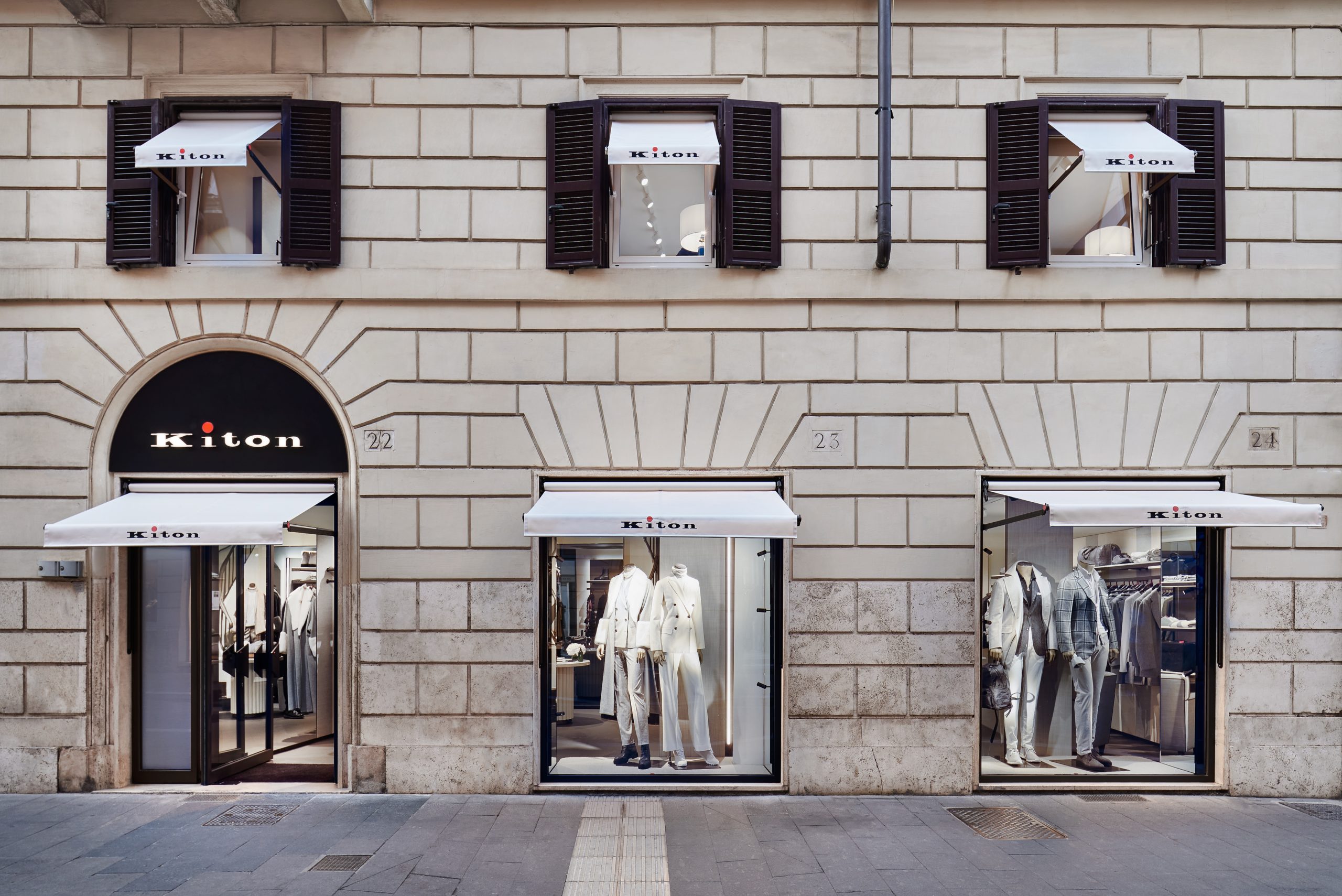 Kiton flagship Store facade Roma