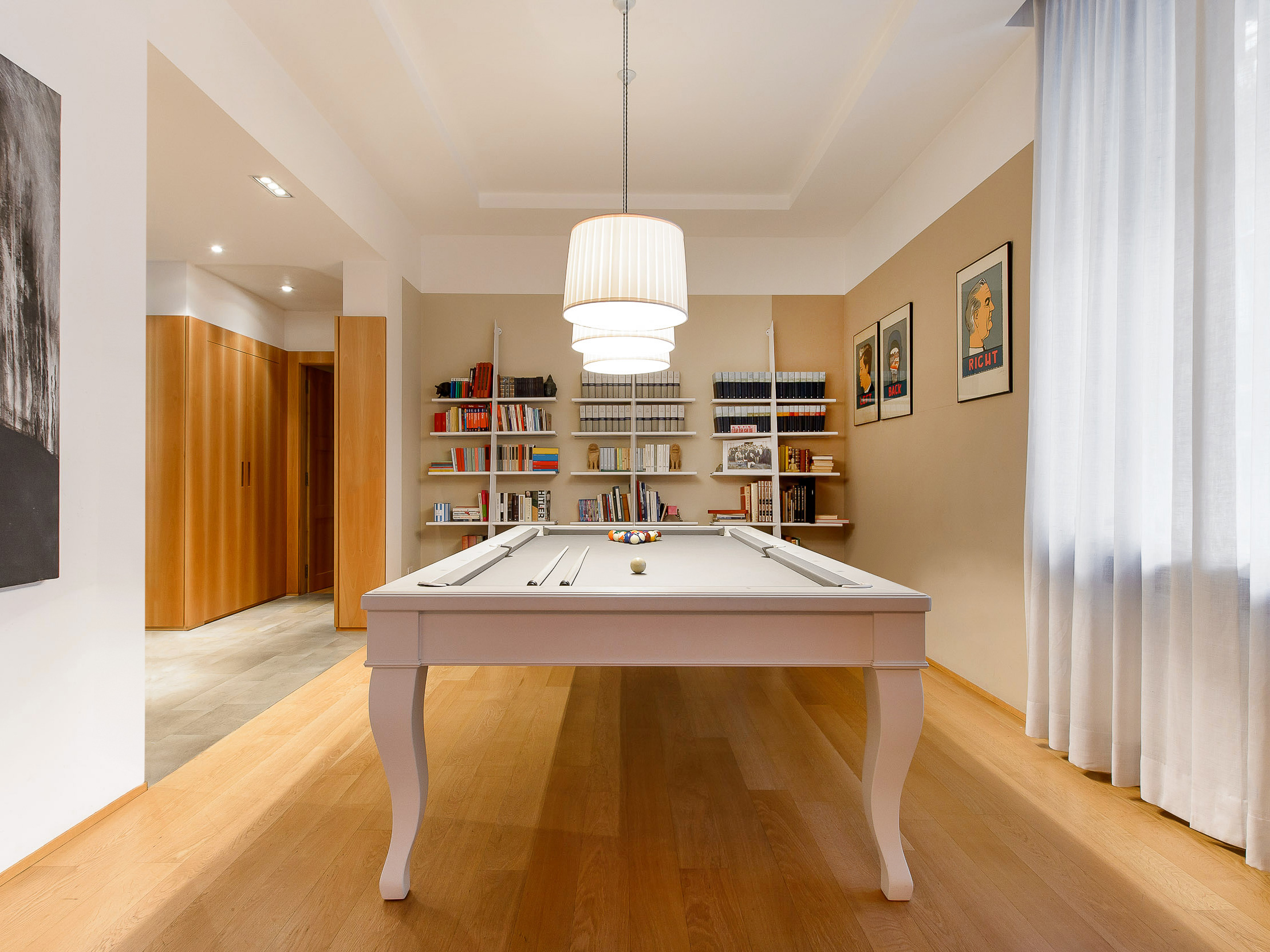 Real estate interior, pool table, Milano