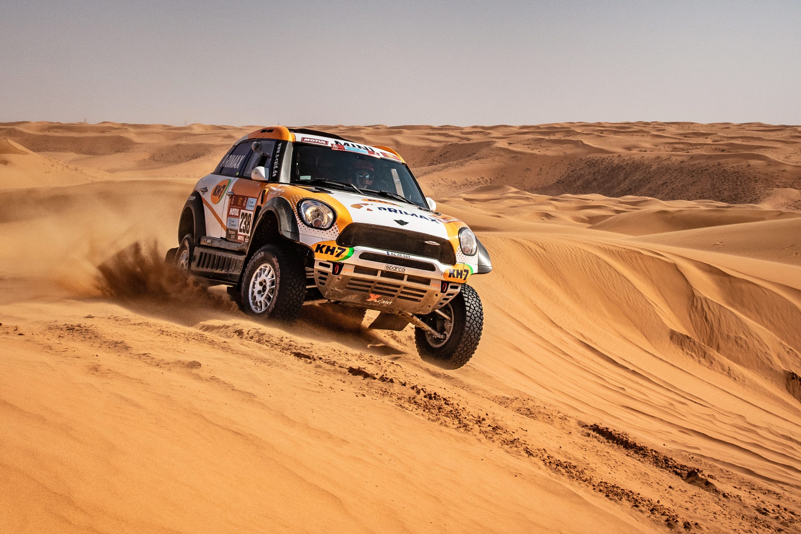 Dakar Rally 2022 in Saudi Arabian desert