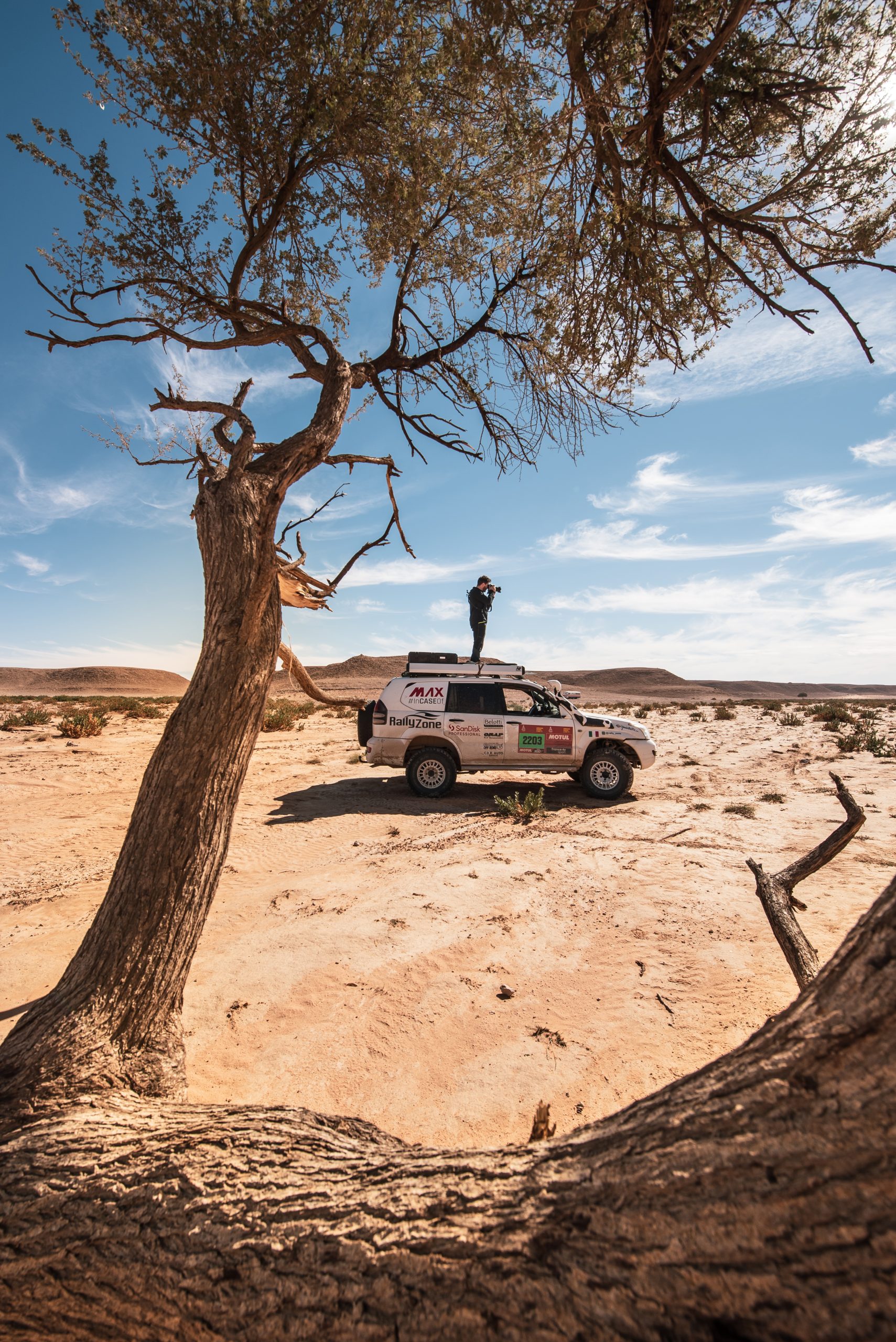 Dakar Rally 2022 in Saudi Arabian desert